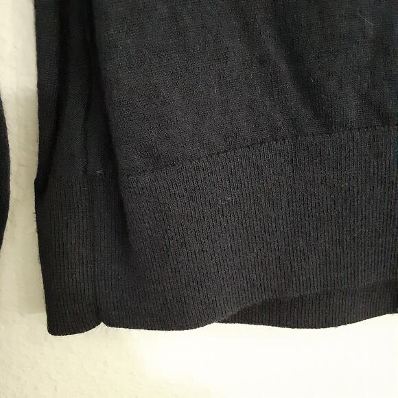 Banana Republic Merino Wool Fitted Cardigan Sweater Small Button Blue Sz M Y2K - Picture 4 of 9